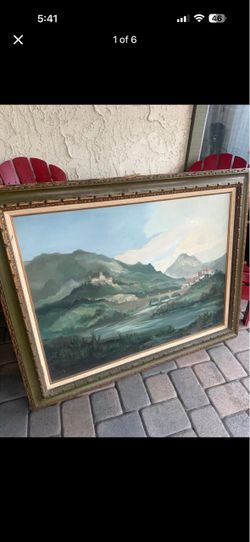 John Plumer Ludlum Original Oil Painting ‘Bridge of Saints’ 30x40 Signed