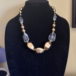 Elegant Statement Beaded Necklace 