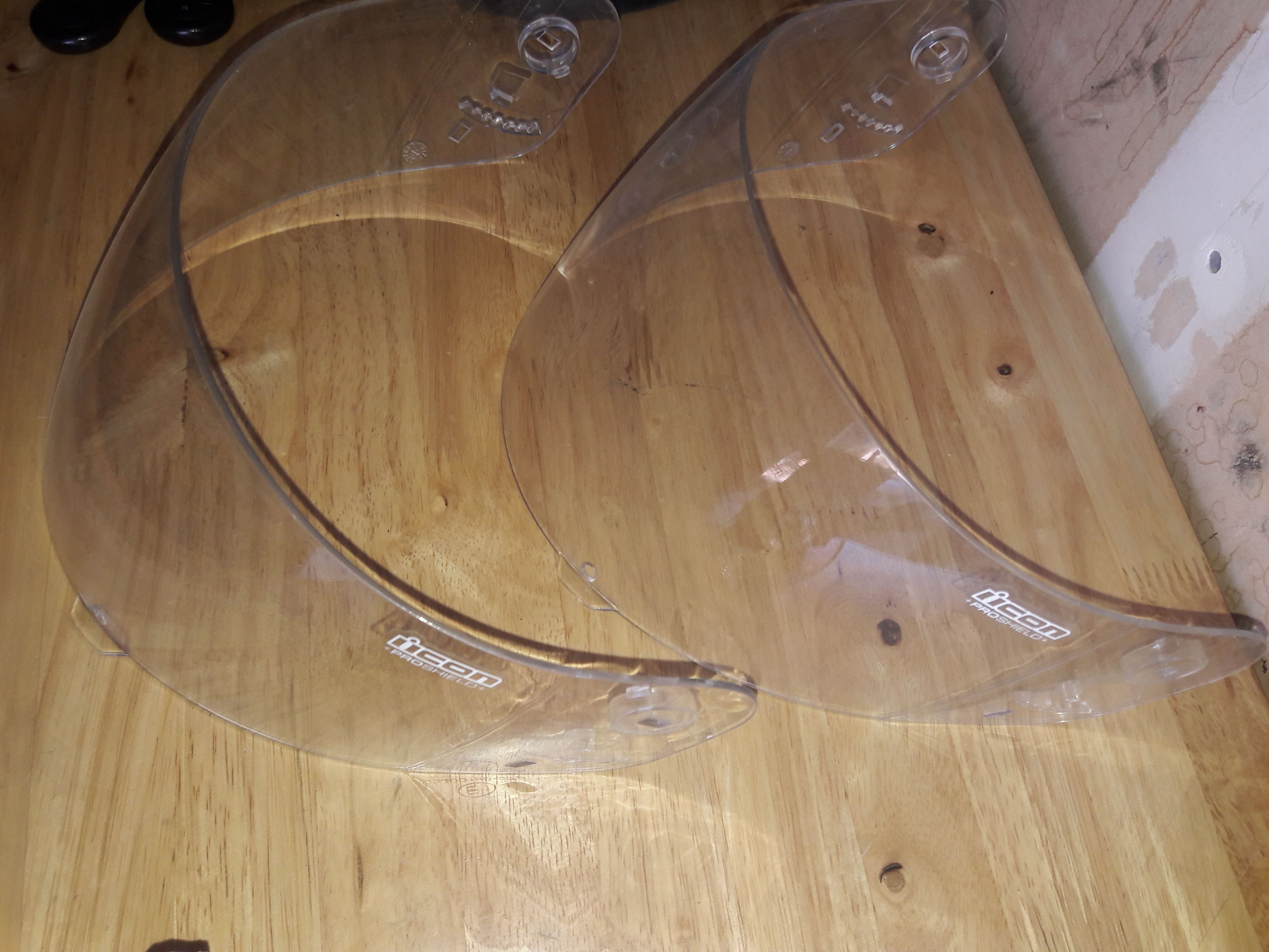 Icon clear helmet shield