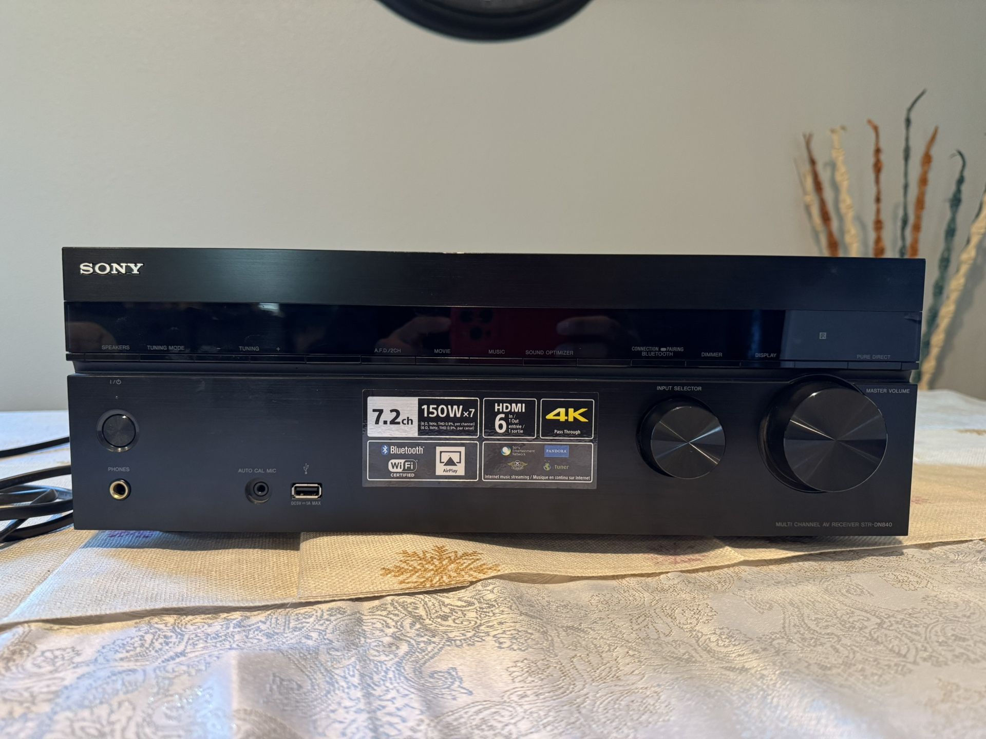 SONY MULTI CHANNEL AV RECEIVER STR-DN840