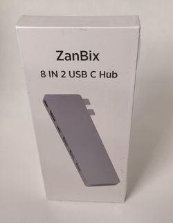 ZanBix 8-in-2 USB-C Hub – $50