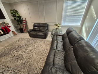 Leather couch/