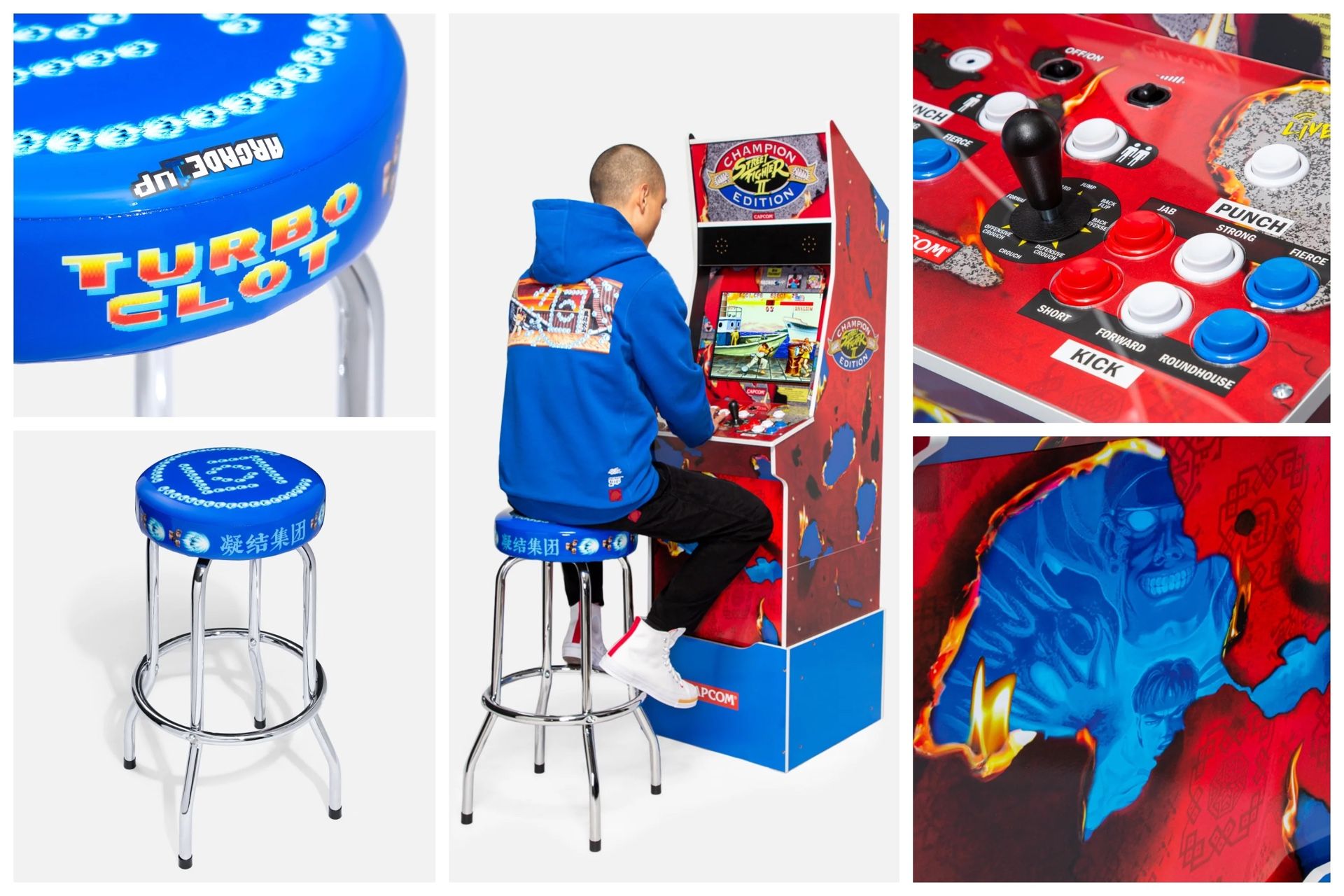 65% Off MSRP : 1UP Arcade W/ Stool Clot X Street Fighter 2