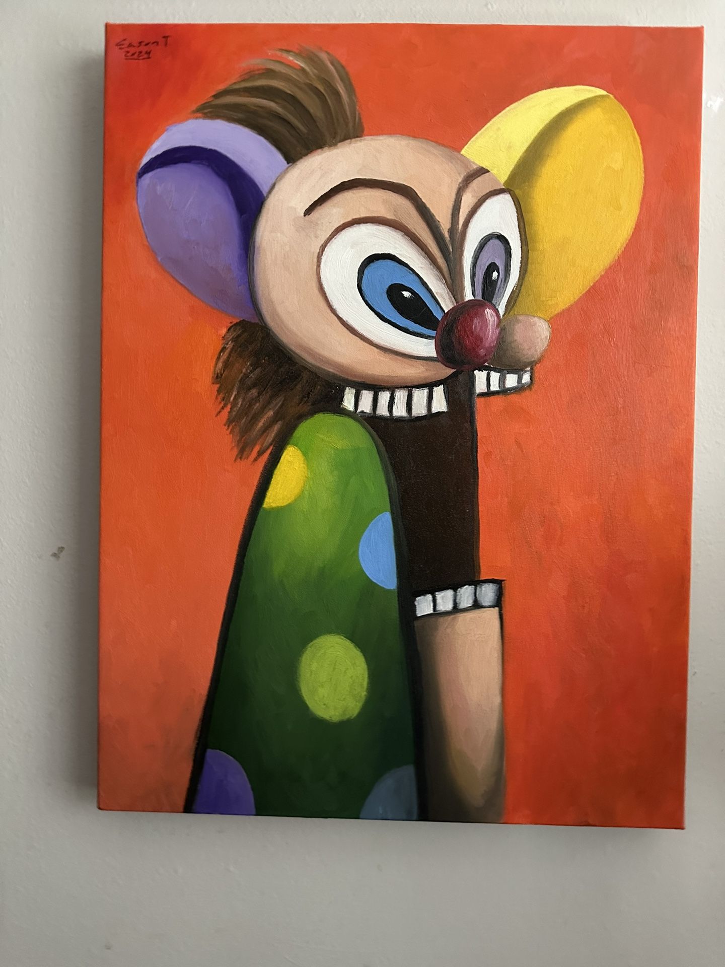Modern Hand Oil Painted Art