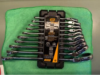 New 10pc Gearwrench sae flex head ratcheting wrench set