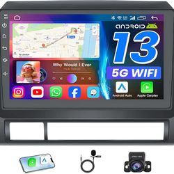 Car Stereo for Toyota Tacoma 2005-2015, Android 9-Inch Touch Screen Head Unit with Wireless CarPlay Android Auto, 4-Core 2GB RAM 32GB ROM, GPS Navigat