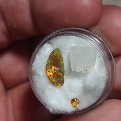 opal, moonstone, sapphire 