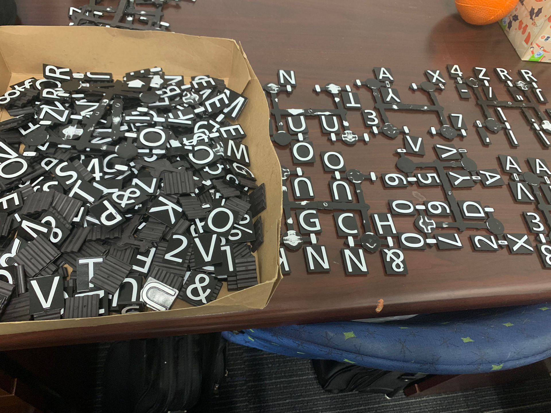 Lot Rubber Magnetic Letters, Numbers and Symbols for Marquee Board