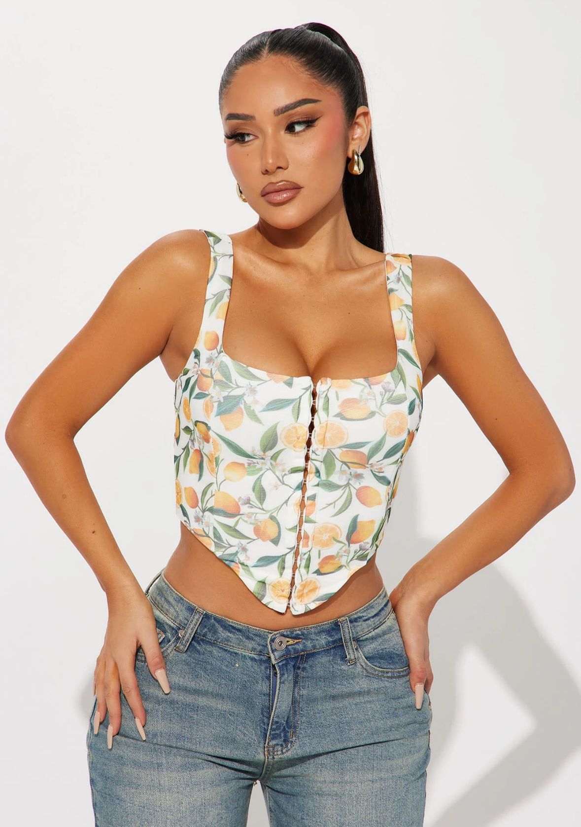 Women’s Life Gives You Lemons Corset Top