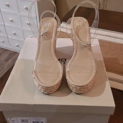 Womens Clear Wedge Sandal (Nordstrom)