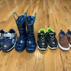 Kids Light Up Shoes/boots And Slip Ons Sonic The Hedgehog & Ninja Turtles $5each Pair