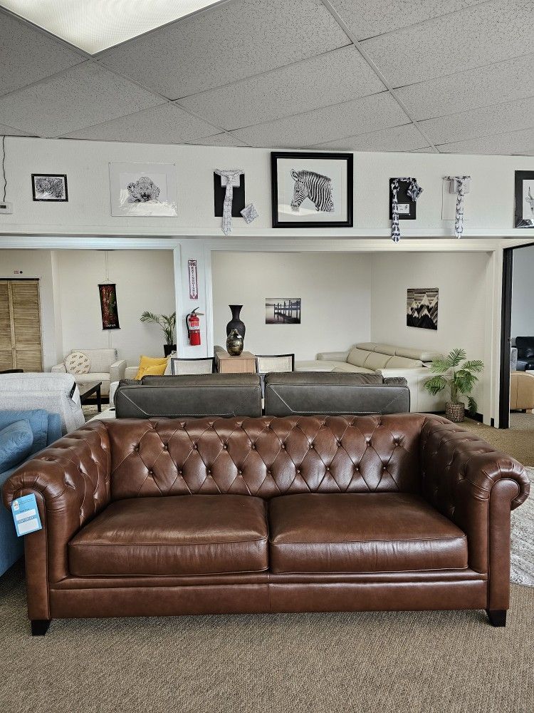 Top Grain Leather Sofa