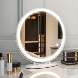 20" Large Makeup Vanity Mirror with Lights, Touch Screen