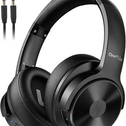 OneOdio A30 Wireless Active Noise Cancelling Headphones, Over Ear Bluetooth Headphones, Hi-Fi Stereo Audio, Deep Bass, Wireless & Wired 2-in-1, Comfor