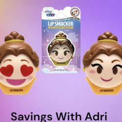 Lip Smacker Disney Beauty And The Beast Belle Emoji Flavored Lip Balm 0.26 oz