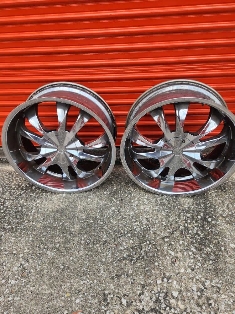 Set Of Mirror 22 Inch Rims
