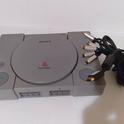 Original SONY Playstation Console Cables Included