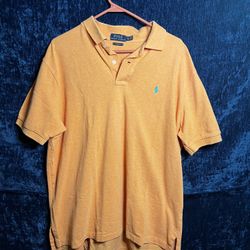 Classic fit clay orange Polo Ralph Lauren polo shirt Size XL Like new!!!