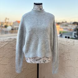 Totokaelo Archive gray acrylic blend mock neck sweater size XS extra small