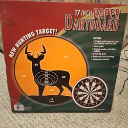 Dartboard With 6 Steel Darts