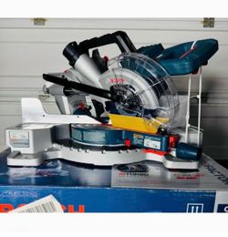 Bosch Profactor 7-1/4-in 18volt Sliding Compound Cordless Miter Saw (tool only) and 4 packs blades
