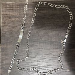 925 Silver Chain And Bracelet