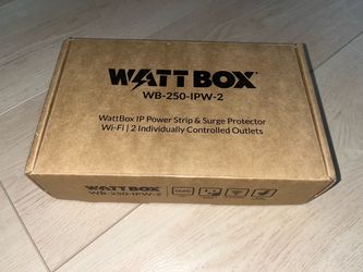 WattBox WB-250-IPW-2 Smart WiFi Power Strip & Surge Protector – NEW