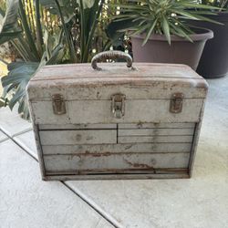 Vintage Union Steel 7 Drawer Chest Tool Box