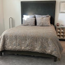 Queen Sized Velvet Bed