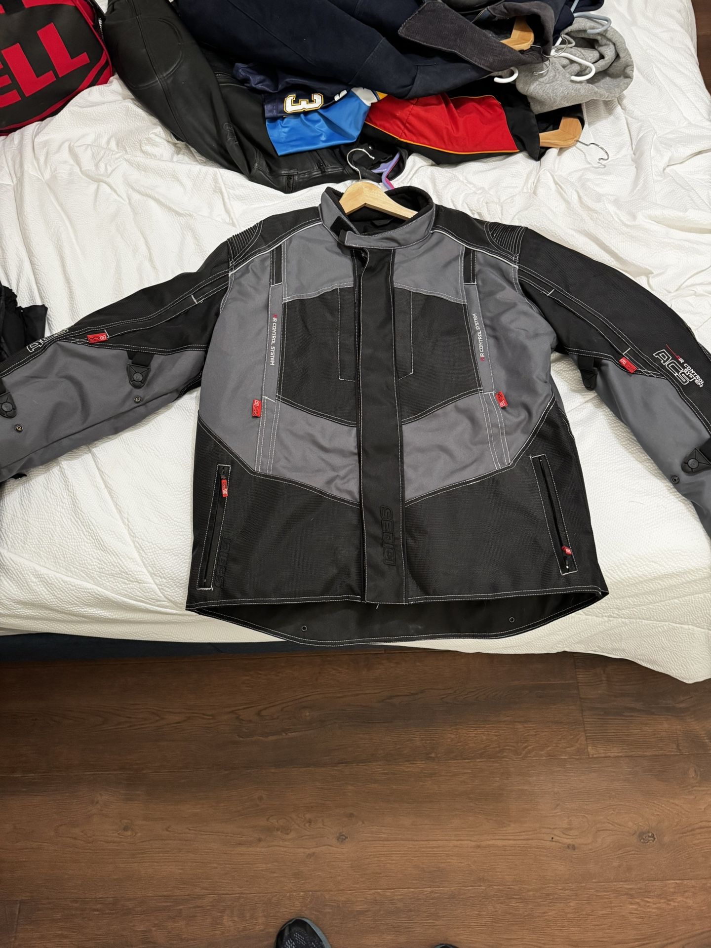 Gear. Motorcycle Jacket, Boots And Pant.
