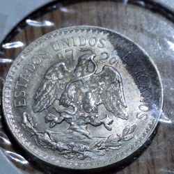 50 Centavos Mexico .720 Silver  