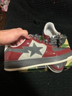 A Bathing Ape Bape Sta, Nostalgic Burgundy Grey
