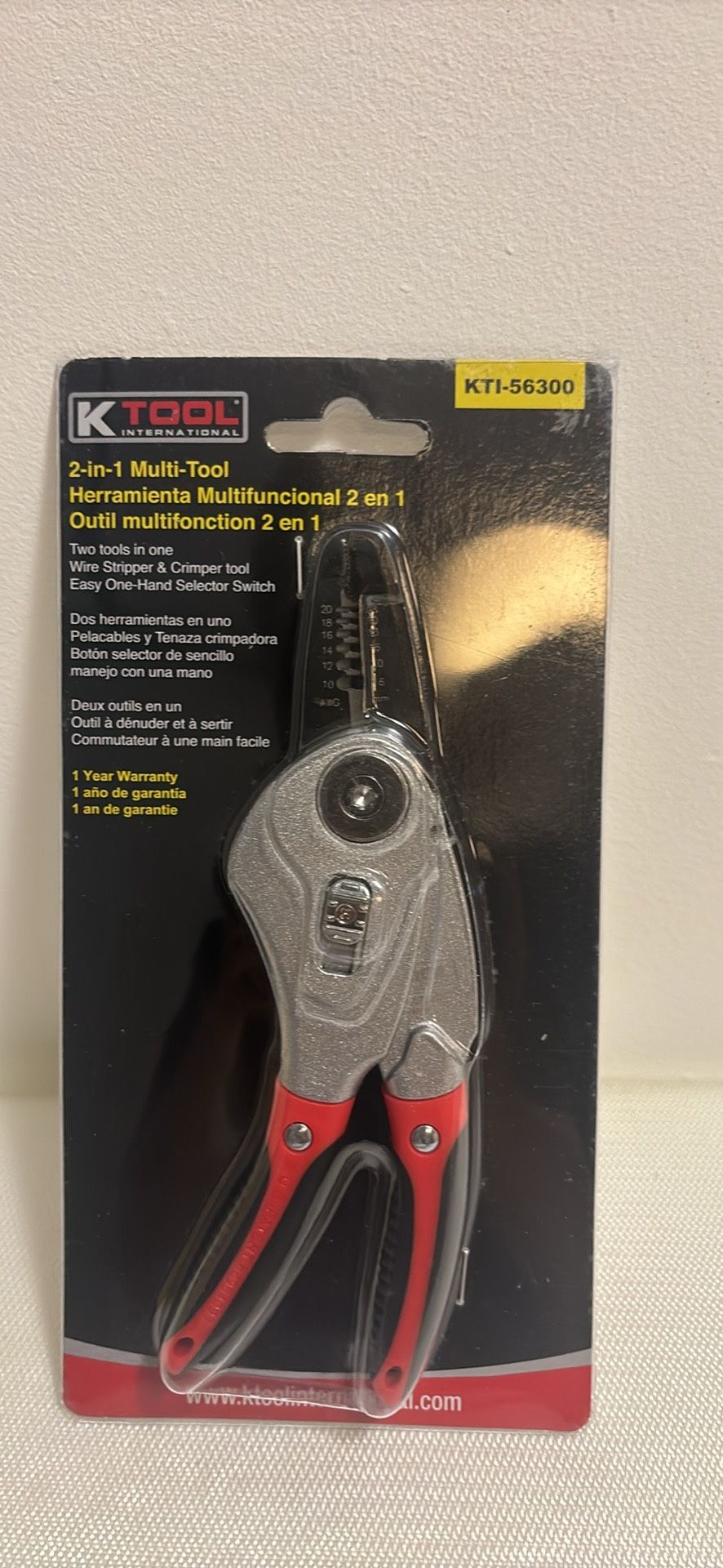 BRAND NEW2-in-1 Multi-Tool WIRE CRIMPER & STRIPPER TOOL Easy One- Hand Selector Switch