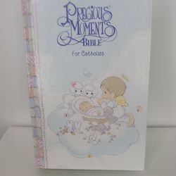 Precious Moments New American Bible For Catholics White LeatherFlex 930PM Nelson