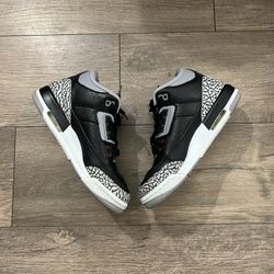 Air Jordan 3 Black Cements 6.5y