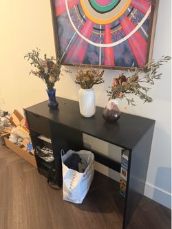 IKEA black desk