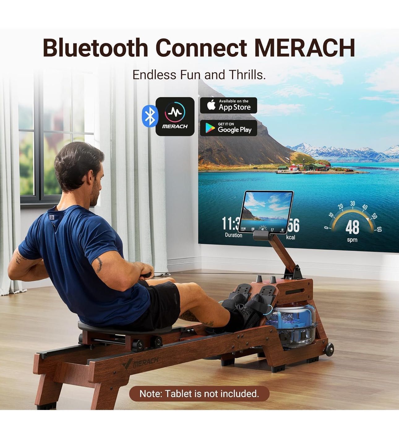 MERACH Water Rowing Machine – ONLY $180