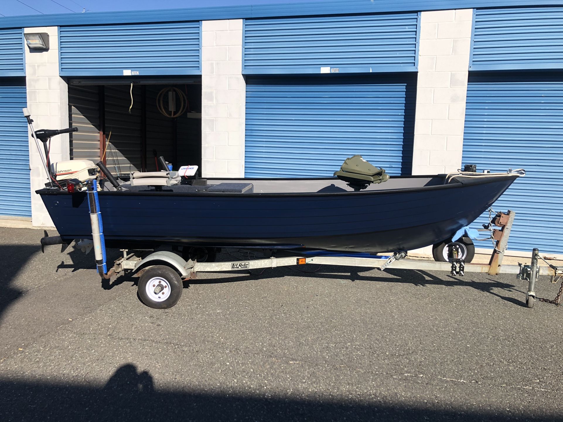 14 foot fishing boat and trailer