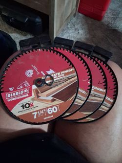 Diablo Wood Demon 7-1/4" 60T Saw Blades – Lot of 5