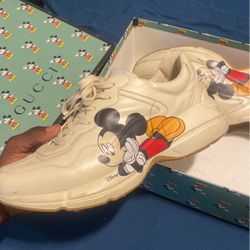 Mickey Mouse Gucci Shoes, Size 12 , Best Offer