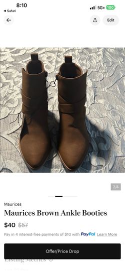 Ankle boots brown