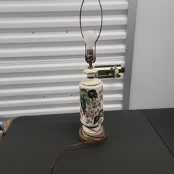 Vintage Hand Painted Lamp 