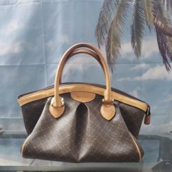 Authentic Rioni Monogram Satchel – Brown – Great Condition