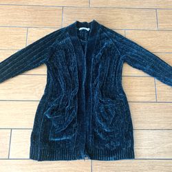 Emerald Green Cardigan With Pockets 