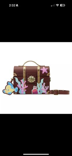 Loungefly Stitch Shoppe Disney Little Mermaid Treasure Chest Crossbody Bag