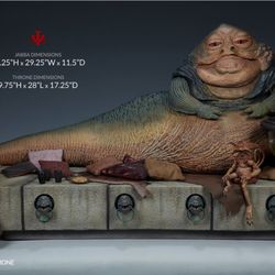 JABBA THE HUTT & THRONE DELUXE SIXTH SCALE #100410