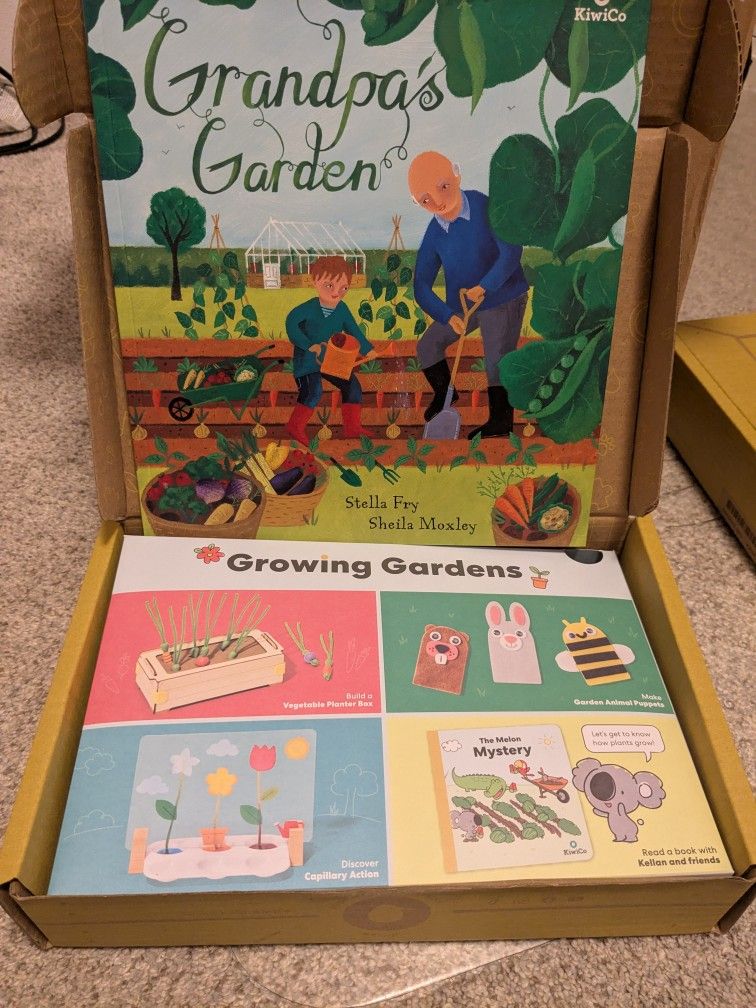 Kiwico Koala Crate For Age 3-5 "Growing Gardens"