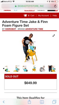 Adventure time foam statue!