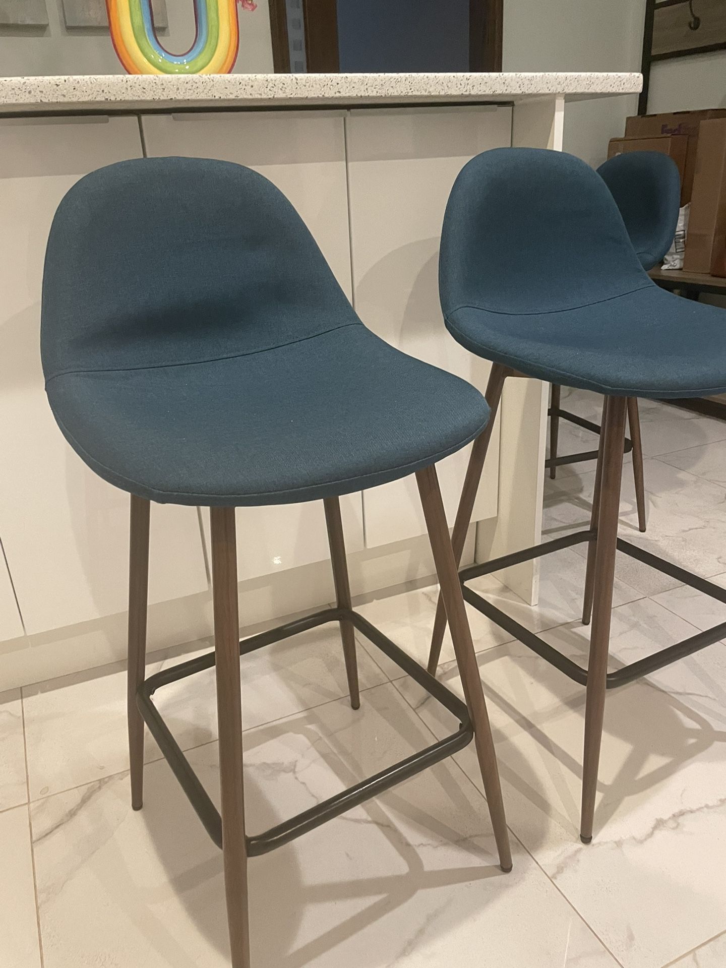 Copley upholstered counter sale and bar stools