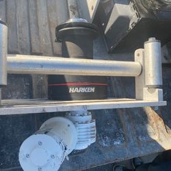 Harken 24V Electric Winch w/ Motor & Gearbox – Complete Assembly